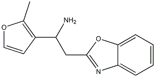 2-(1,3-benzoxazol-2-yl)-1-(2-methylfuran-3-yl)ethan-1-amine 结构式