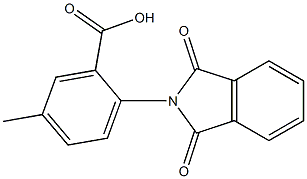 2-(1,3-dioxo-2,3-dihydro-1H-isoindol-2-yl)-5-methylbenzoic acid 结构式
