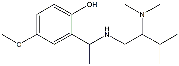 2-(1-{[2-(dimethylamino)-3-methylbutyl]amino}ethyl)-4-methoxyphenol 结构式