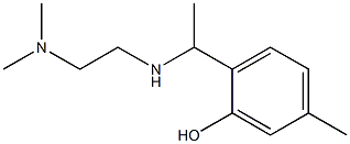 2-(1-{[2-(dimethylamino)ethyl]amino}ethyl)-5-methylphenol 结构式