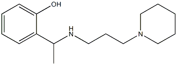 2-(1-{[3-(piperidin-1-yl)propyl]amino}ethyl)phenol 结构式