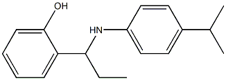 2-(1-{[4-(propan-2-yl)phenyl]amino}propyl)phenol 结构式