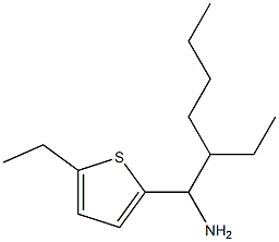 2-(1-amino-2-ethylhexyl)-5-ethylthiophene 结构式