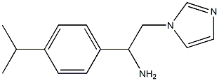 2-(1H-imidazol-1-yl)-1-[4-(propan-2-yl)phenyl]ethan-1-amine 结构式