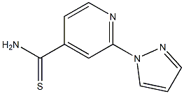 2-(1H-pyrazol-1-yl)pyridine-4-carbothioamide 结构式