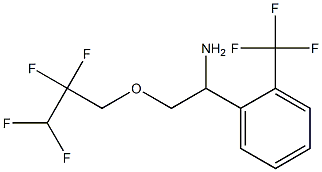 2-(2,2,3,3-tetrafluoropropoxy)-1-[2-(trifluoromethyl)phenyl]ethan-1-amine 结构式