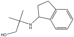 2-(2,3-dihydro-1H-inden-1-ylamino)-2-methylpropan-1-ol 结构式