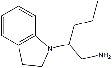 2-(2,3-dihydro-1H-indol-1-yl)pentan-1-amine 结构式