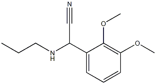 2-(2,3-dimethoxyphenyl)-2-(propylamino)acetonitrile 结构式