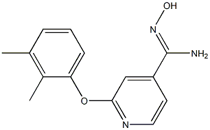 2-(2,3-dimethylphenoxy)-N'-hydroxypyridine-4-carboximidamide 结构式