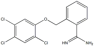 2-(2,4,5-trichlorophenoxymethyl)benzene-1-carboximidamide 结构式