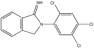 2-(2,4,5-trichlorophenyl)-2,3-dihydro-1H-isoindol-1-imine 结构式