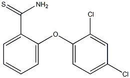 2-(2,4-dichlorophenoxy)benzene-1-carbothioamide 结构式