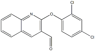 2-(2,4-dichlorophenoxy)quinoline-3-carbaldehyde 结构式