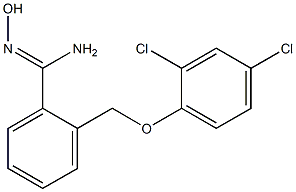 2-(2,4-dichlorophenoxymethyl)-N'-hydroxybenzene-1-carboximidamide 结构式