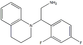 2-(2,4-difluorophenyl)-2-(1,2,3,4-tetrahydroquinolin-1-yl)ethan-1-amine 结构式