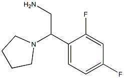 2-(2,4-difluorophenyl)-2-pyrrolidin-1-ylethanamine 结构式