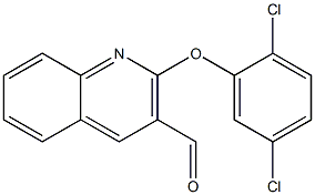 2-(2,5-dichlorophenoxy)quinoline-3-carbaldehyde 结构式