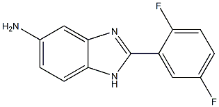 2-(2,5-difluorophenyl)-1H-benzimidazol-5-amine 结构式