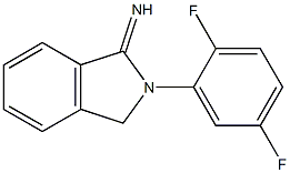 2-(2,5-difluorophenyl)-2,3-dihydro-1H-isoindol-1-imine 结构式