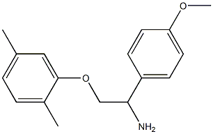 2-(2,5-dimethylphenoxy)-1-(4-methoxyphenyl)ethanamine 结构式