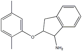 2-(2,5-dimethylphenoxy)-2,3-dihydro-1H-inden-1-ylamine 结构式