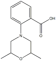 2-(2,6-dimethylmorpholin-4-yl)benzoic acid 结构式