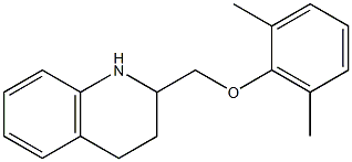 2-(2,6-dimethylphenoxymethyl)-1,2,3,4-tetrahydroquinoline 结构式