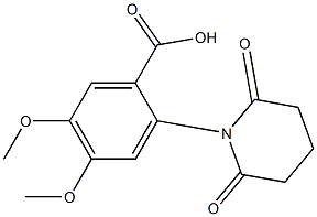 2-(2,6-dioxopiperidin-1-yl)-4,5-dimethoxybenzoic acid 结构式