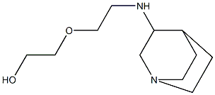 2-(2-{1-azabicyclo[2.2.2]octan-3-ylamino}ethoxy)ethan-1-ol 结构式