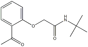 2-(2-acetylphenoxy)-N-(tert-butyl)acetamide 结构式