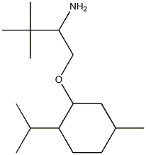 2-(2-amino-3,3-dimethylbutoxy)-4-methyl-1-(propan-2-yl)cyclohexane 结构式