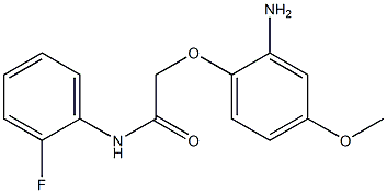 2-(2-amino-4-methoxyphenoxy)-N-(2-fluorophenyl)acetamide 结构式