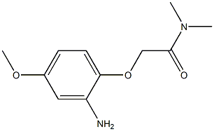 2-(2-amino-4-methoxyphenoxy)-N,N-dimethylacetamide 结构式