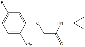 2-(2-amino-5-fluorophenoxy)-N-cyclopropylacetamide 结构式