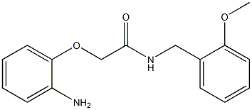 2-(2-aminophenoxy)-N-[(2-methoxyphenyl)methyl]acetamide 结构式