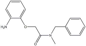 2-(2-aminophenoxy)-N-benzyl-N-methylacetamide 结构式