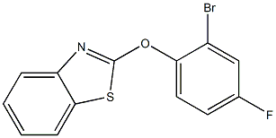 2-(2-bromo-4-fluorophenoxy)-1,3-benzothiazole 结构式