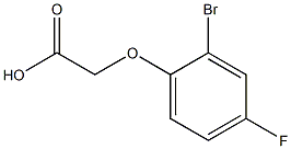 2-(2-bromo-4-fluorophenoxy)acetic acid 结构式