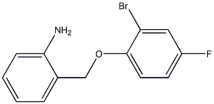 2-(2-bromo-4-fluorophenoxymethyl)aniline 结构式
