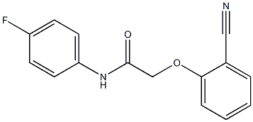 2-(2-cyanophenoxy)-N-(4-fluorophenyl)acetamide 结构式