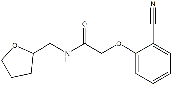 2-(2-cyanophenoxy)-N-(tetrahydrofuran-2-ylmethyl)acetamide 结构式