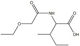 2-(2-ethoxyacetamido)-3-methylpentanoic acid 结构式