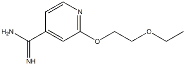2-(2-ethoxyethoxy)pyridine-4-carboximidamide 结构式