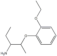 2-(2-ethoxyphenoxy)-1-ethylpropylamine 结构式
