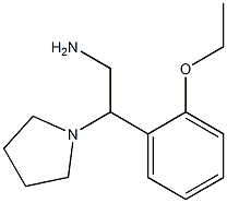 2-(2-ethoxyphenyl)-2-pyrrolidin-1-ylethanamine 结构式