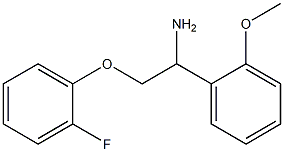 2-(2-fluorophenoxy)-1-(2-methoxyphenyl)ethanamine 结构式