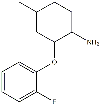 2-(2-fluorophenoxy)-4-methylcyclohexanamine 结构式