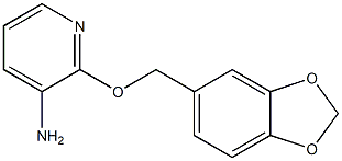 2-(2H-1,3-benzodioxol-5-ylmethoxy)pyridin-3-amine 结构式