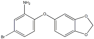 2-(2H-1,3-benzodioxol-5-yloxy)-5-bromoaniline 结构式